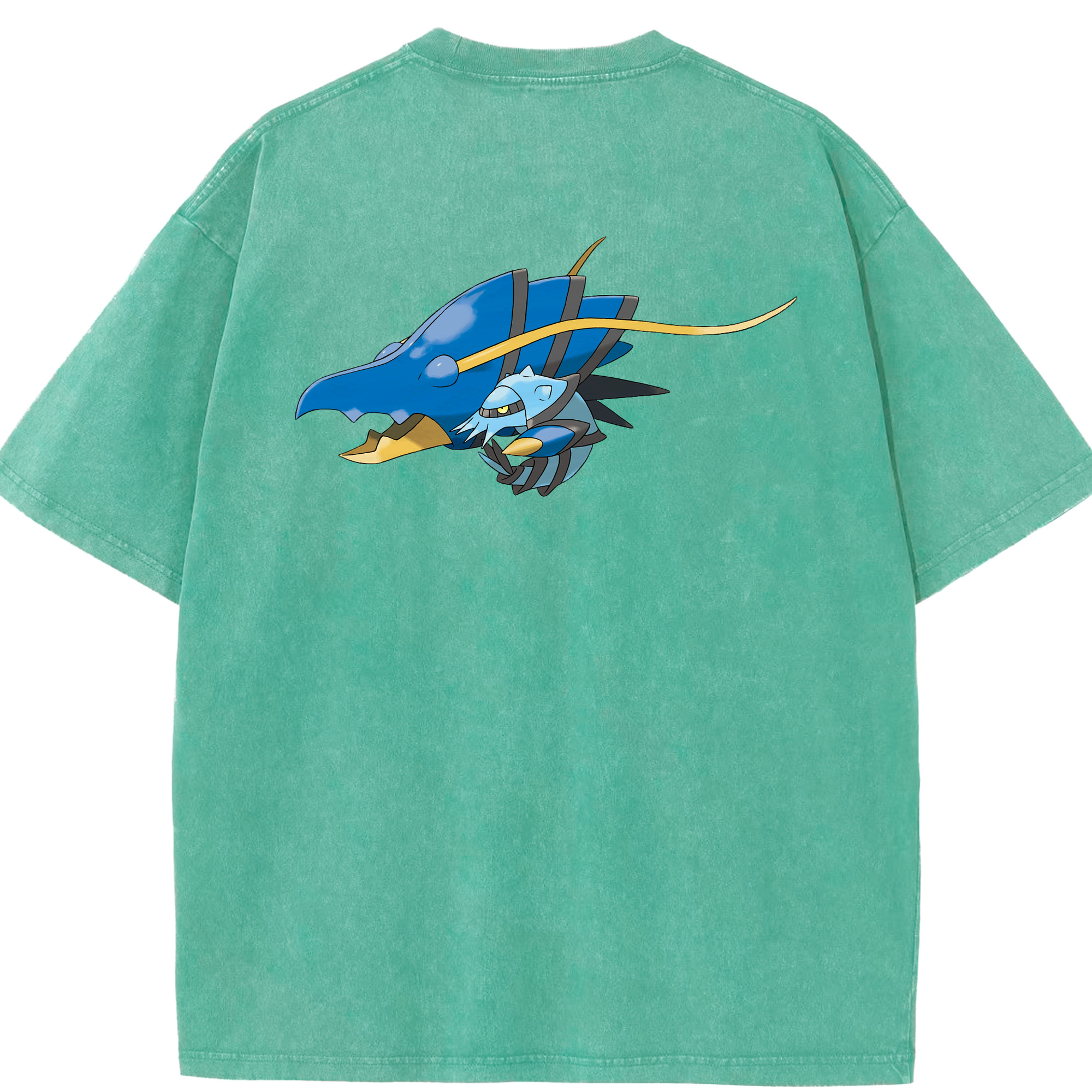 （画像用） ポケットモンスター Pokémon 綿100% ヴィンテージ風 半袖Tシャツ（背面プリント）